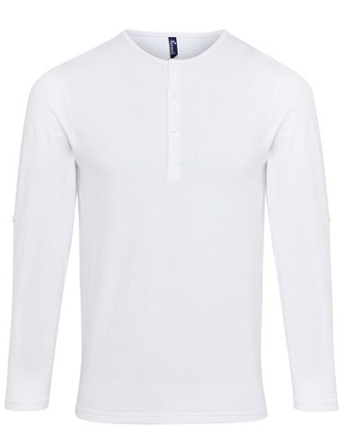 PRE-PR218-Mens Long-John Roll Sleeve Tee
